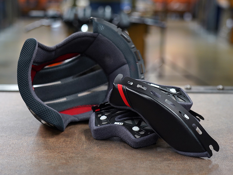 Shoei Hornet ADV06 helmet liner and cheek pads